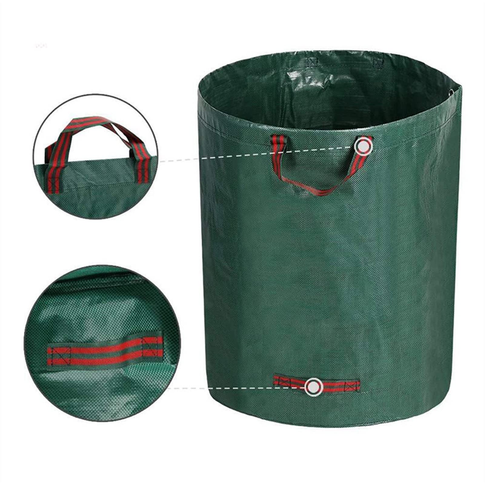Poubelle Sacs de jardinage de jardin 120/272/300 / 400 / 500L Sacs de rangement réutilisables à l'eau avec 4 poignées à grande capacité Les ordures en extérieur peuvent Bacs ( Color : 400L )