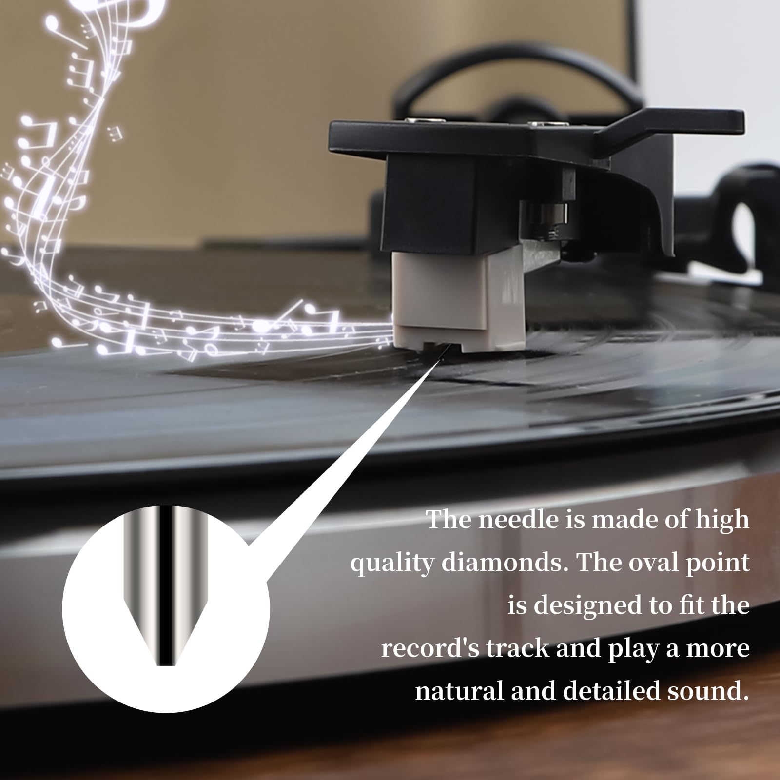 Aiguille De Rechange Ovale ATN3600LE - Améliore Le Son De Votre Tourne-disque AT-LP60X, AT-PL300