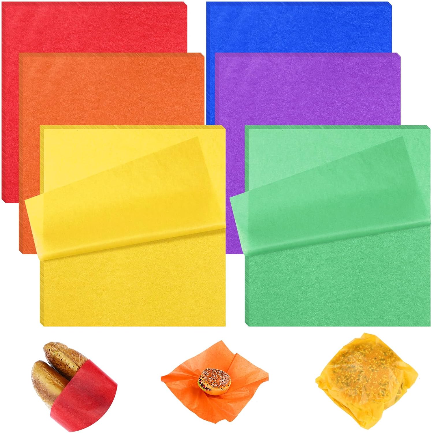 Estune 240 Sheets Deli Paper Sheets Sandwich Paper Dry Wax