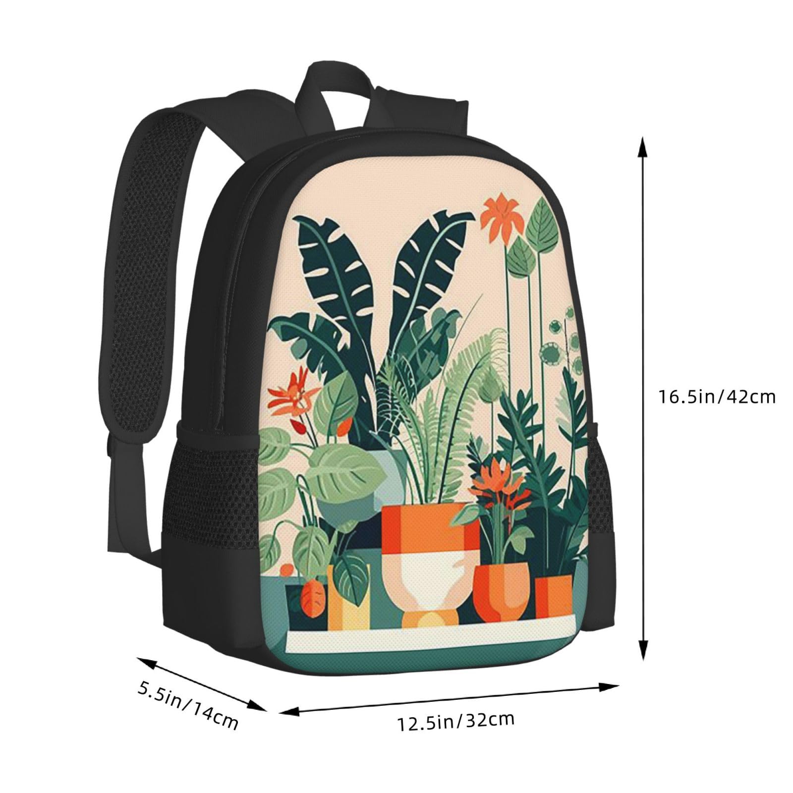 Szczęśliwy plecak gitarzysta unisex 15,6 cala laptop czarny Oxford plecak