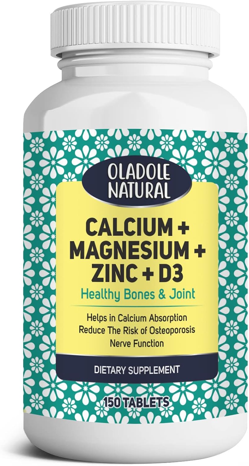 Oladole Natural Calcium, Magnesium, Zinc & Vitamin D3 Supplement 150