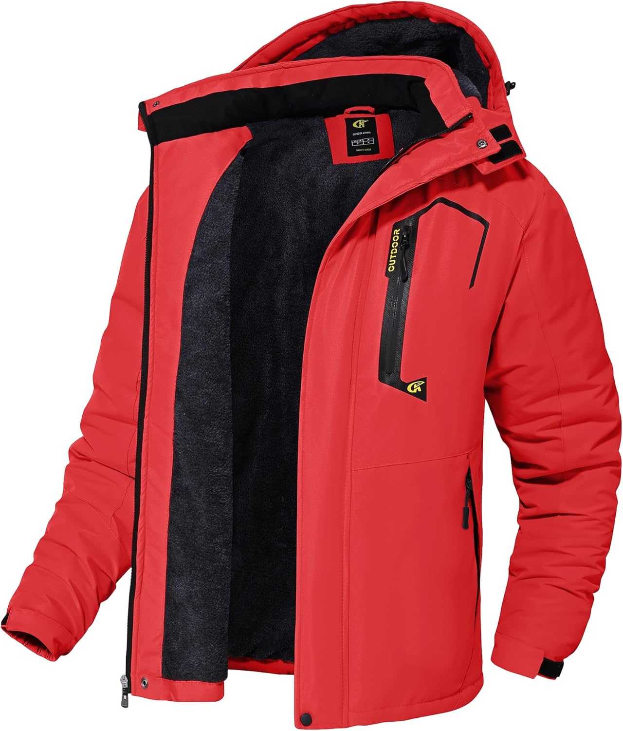 QPNGRP Mens Waterproof Ski Snowboard Jacket Winter Windproof Snow Coat