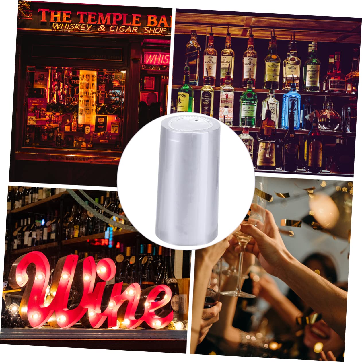 Hemoton 10pcs Red Wine Bottle Sealing Film Heat Shrink Wine Bottle Caps for Tear-off Tab