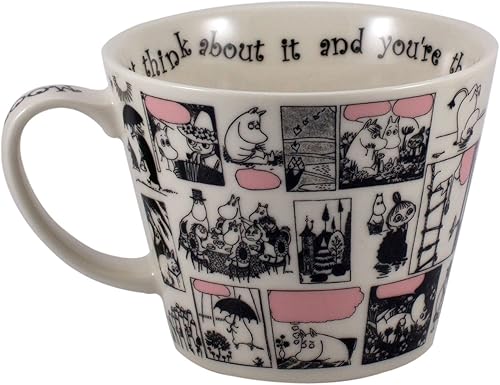 Miniatura 3 de Yamaka Shoten MM321-36 Moomin Newbon - Taza de sopa en blanco y negro, para microondas, productos Moomin, escandinavo, día de la madre, regalo,