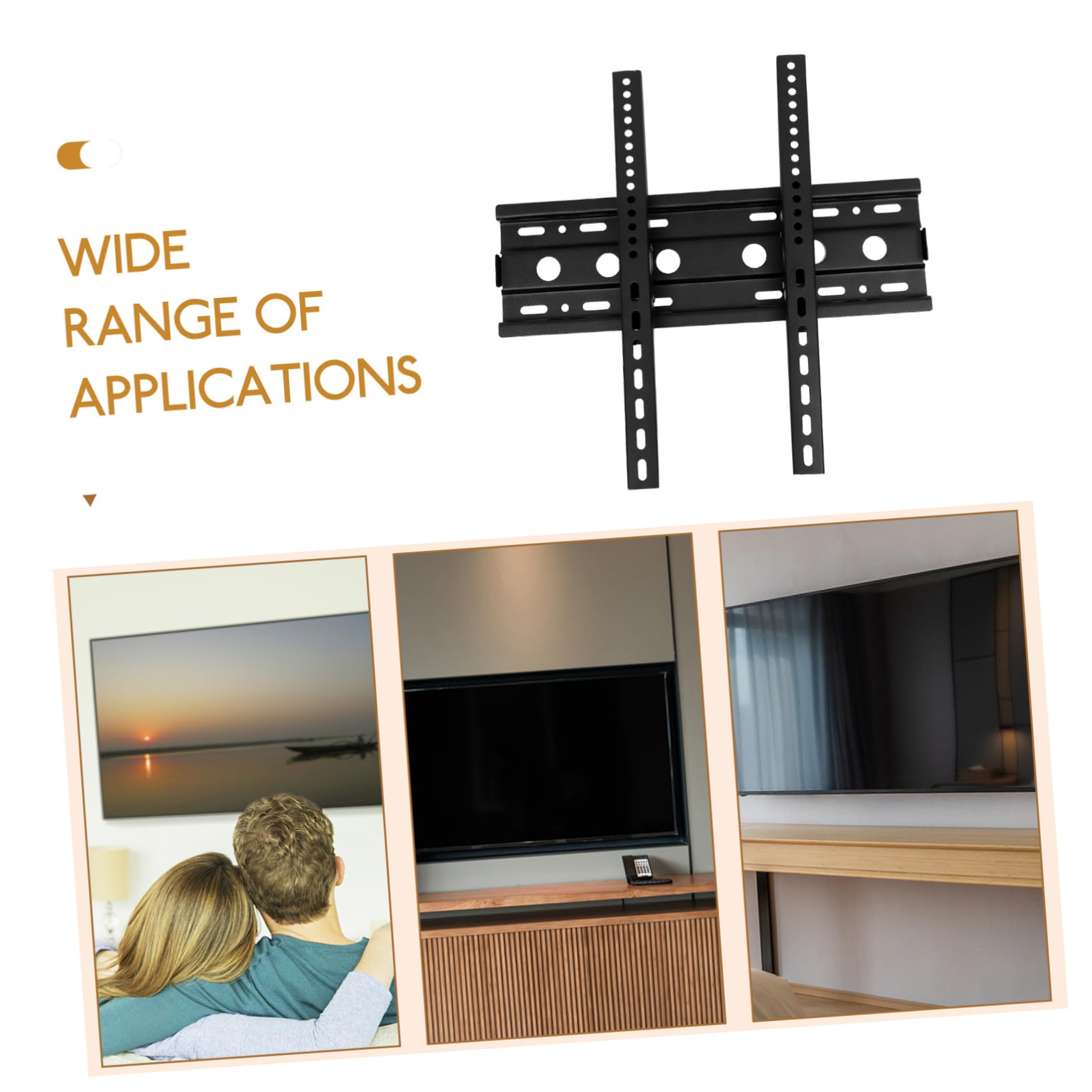 TOPBATHY Supporto Da Parete Per Tv Installazione Semplice Supporto Da Parete Salvaspazio Per Tv Staffa Universale Per Schermi Da 26 A 65 Pollici Per Ufficio Domestico