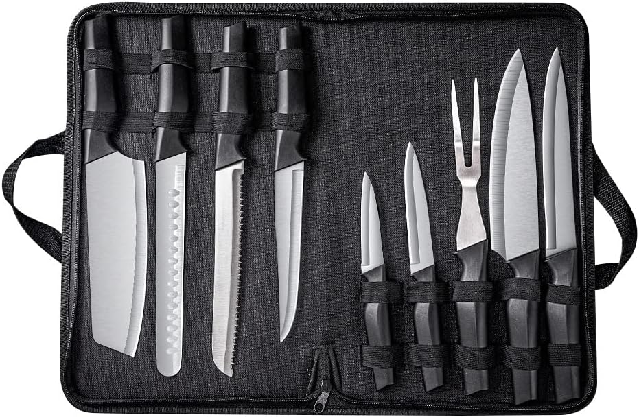Set Cuchillos Cocina 9 Piezas Acero Inoxidable