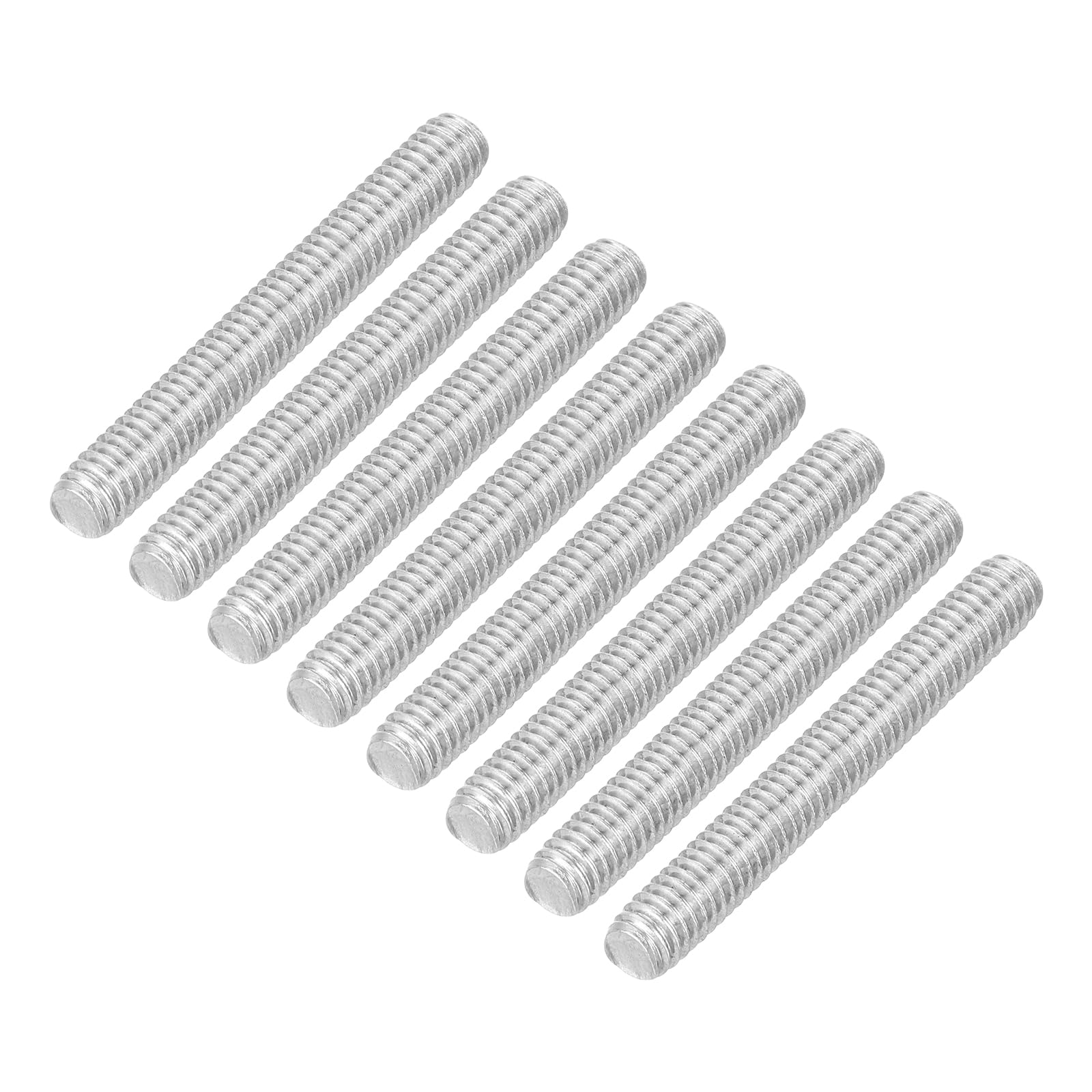 uxcell 16Pcs Fully Threaded Rod, M4 x 30mm 304 Stainless Steel Right Hand Thread Bar Studs M4-0.7 Thread Pitch for Furniture Machinery Assembly