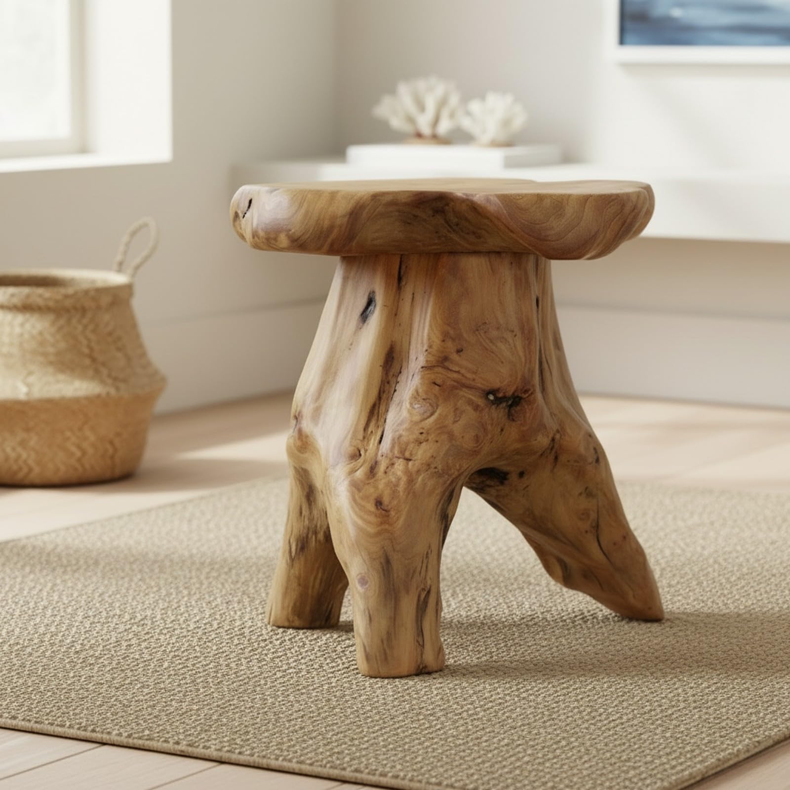 WELLAND Bambus Brot Schneide Holz KOMPAKT faltbar Schnitte Dick oder dünn Schneiden, Hartholz, natürlicher Farbton, Mushroom Stool