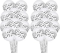 Vista 4 de 30 globos de notas musicales, globos de decoración de fiesta musical, globos de látex de 12 pulgadas para decoración de fiesta de cumpleaños