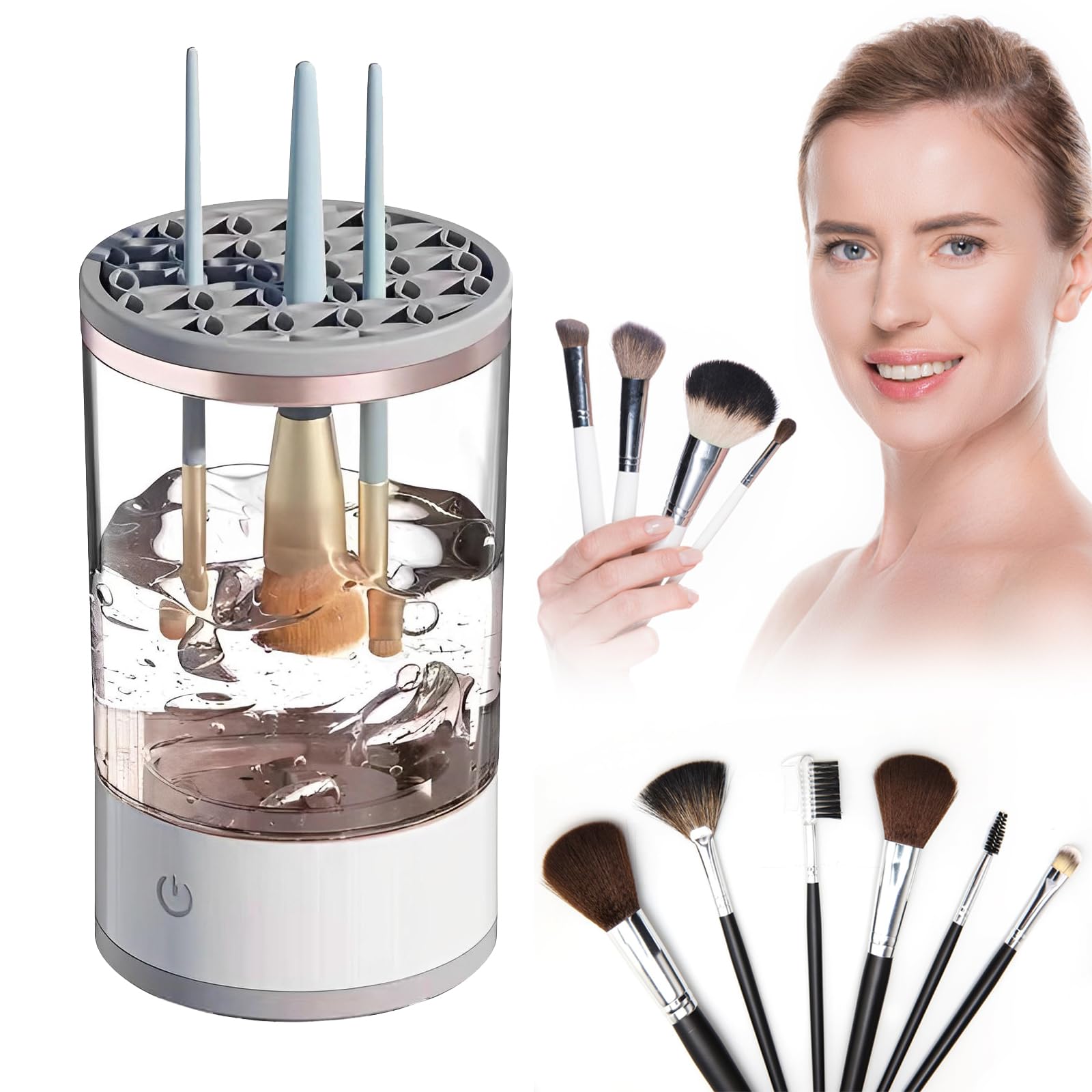 Limpiador De Brochas De Maquillaje, Limpiador De Brochas De Maquillaje Limpiador De Brochas Maquillaje Limpiador De Brochas De Maquillaje EléCtrico Dispositivo AutomáTico