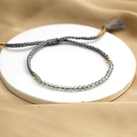 Vista 70 de Natural Lightweight Beaded Braided Bracelets Handmade Gemstone Jewelry Pull String Adjustable Bracelets For Women