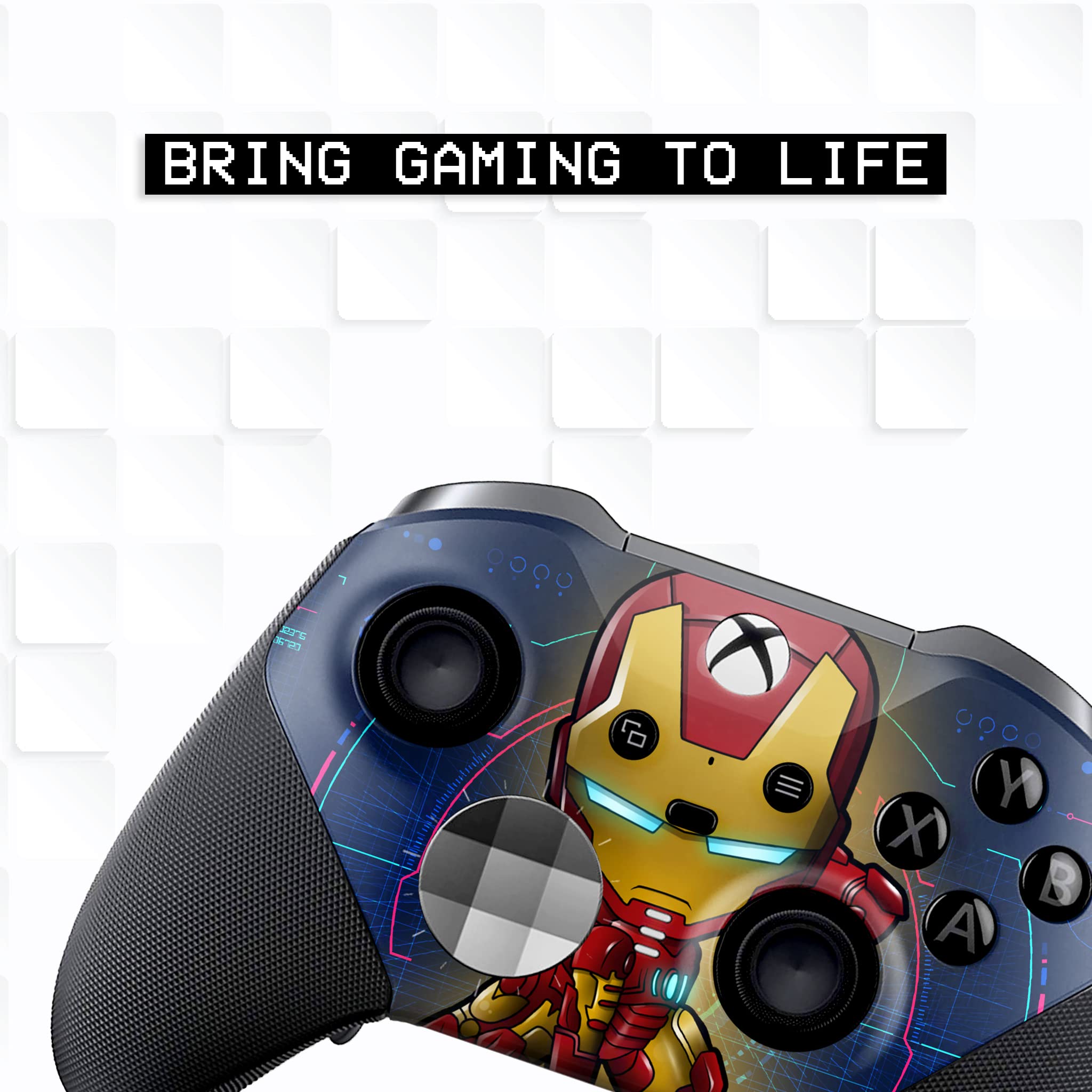 BCB Controller Customised for Elite Controller Wireless. Original Elite Series 2 Controller Compatible with Xbox One / Series X & S Remote Control. Customized with Water Transfer Printing (Not a Skin)