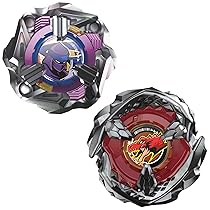 Hasbro Beyblade X, Set Dual Pack, Beat Tyranno 4-70Q e Knife Shinobi 4-80HN
