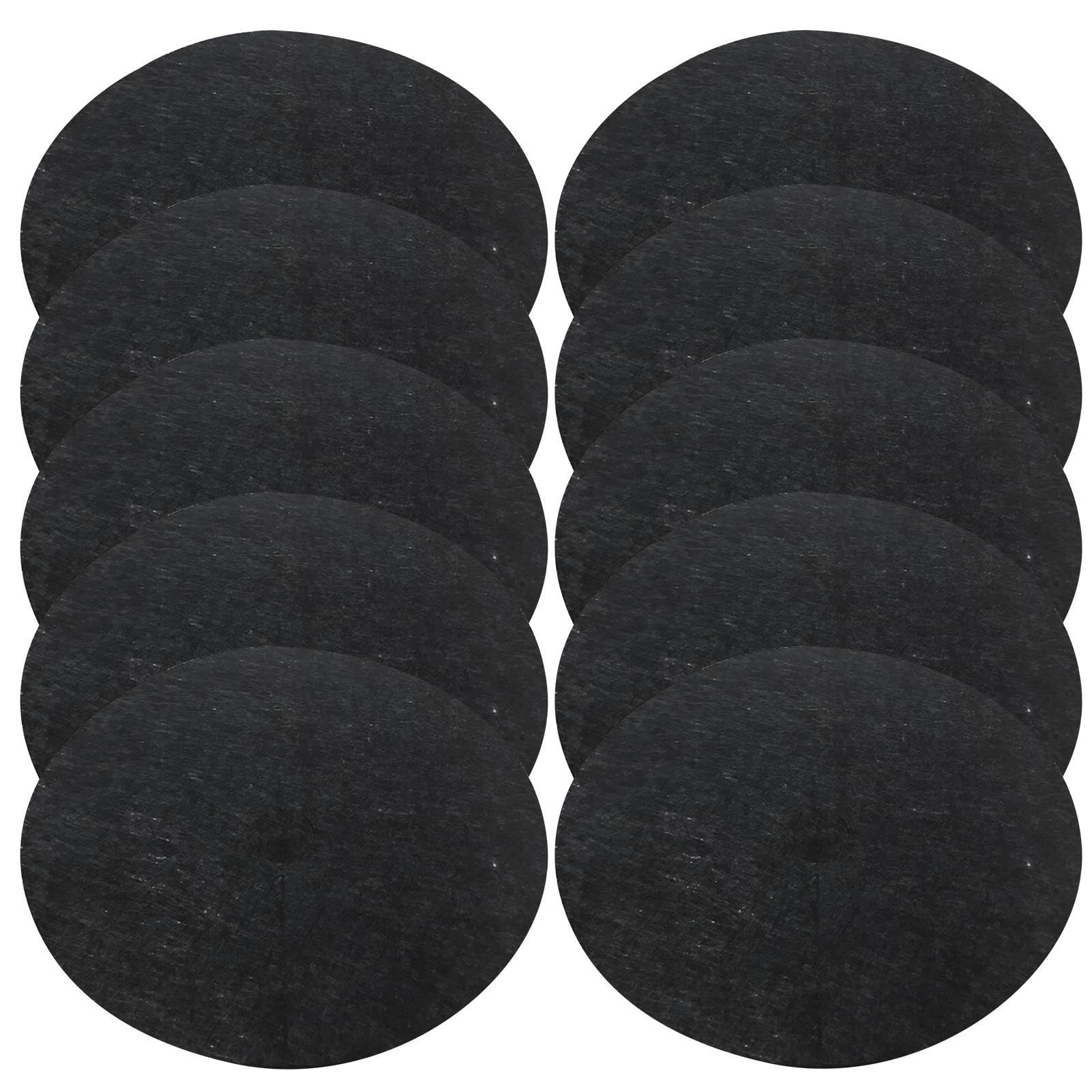 Lot De 20 Anneaux De Paillage Verts 32 Cm - Tissu Non Tissé Respirant, Biodégradable - Pour Arbres, Potager, Anti-mauvaises Herbes