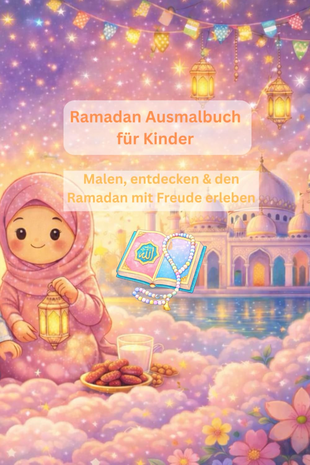 Ramadan Ausmalbuch für Kinder: Malen, entdecken den Ramadan mit Freude erleben