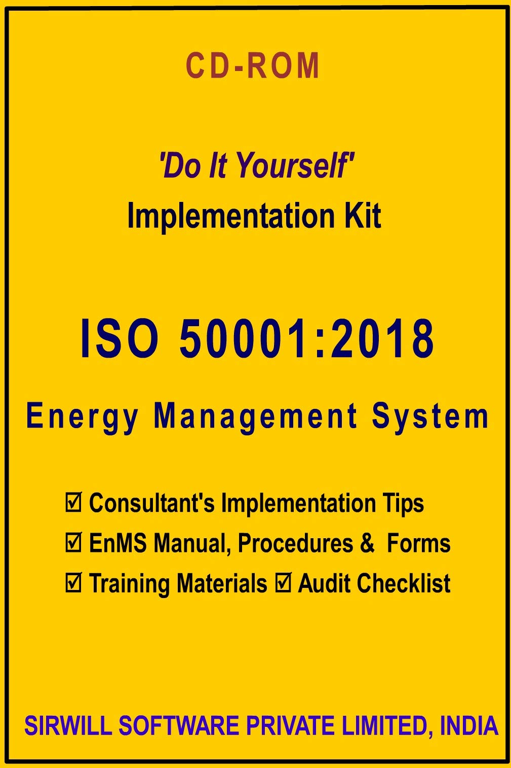 ISO 50001 : 2018 Energy Management System Documentation Templates, Training Slides, Audit Checklist, etc. (B08NHWQV2S) Amazon Price History, Amazon Price Tracker