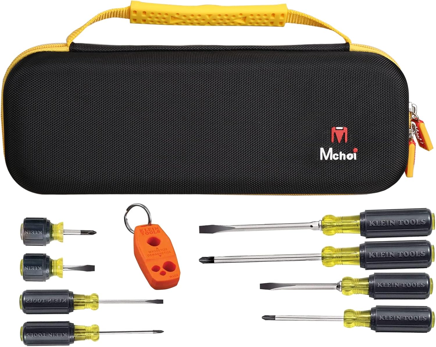 Mchoi Hard Carrying Case Compatible with Klein Tools 80021/85146 / 85148 Screwdriver Set, Magnetizer & Demagnetizer, Case Only