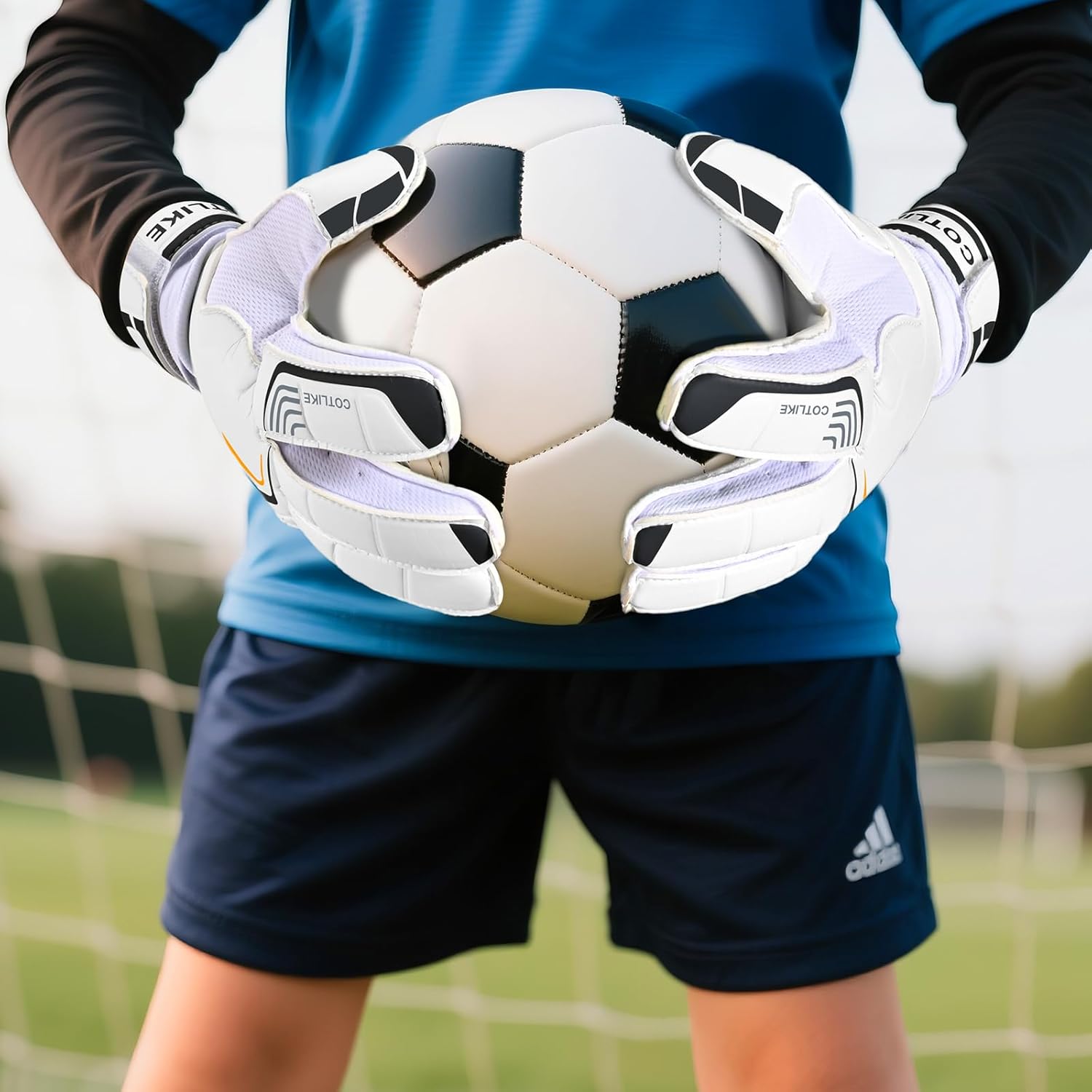 Soccer Goalkeeper Gloves - Soccer Goalie Gloves for Kids Boys Girls Youth & Adult, 4+3MM Super Grip Latex Football Goalie Gloves, Guantes De Portero for Training & Match