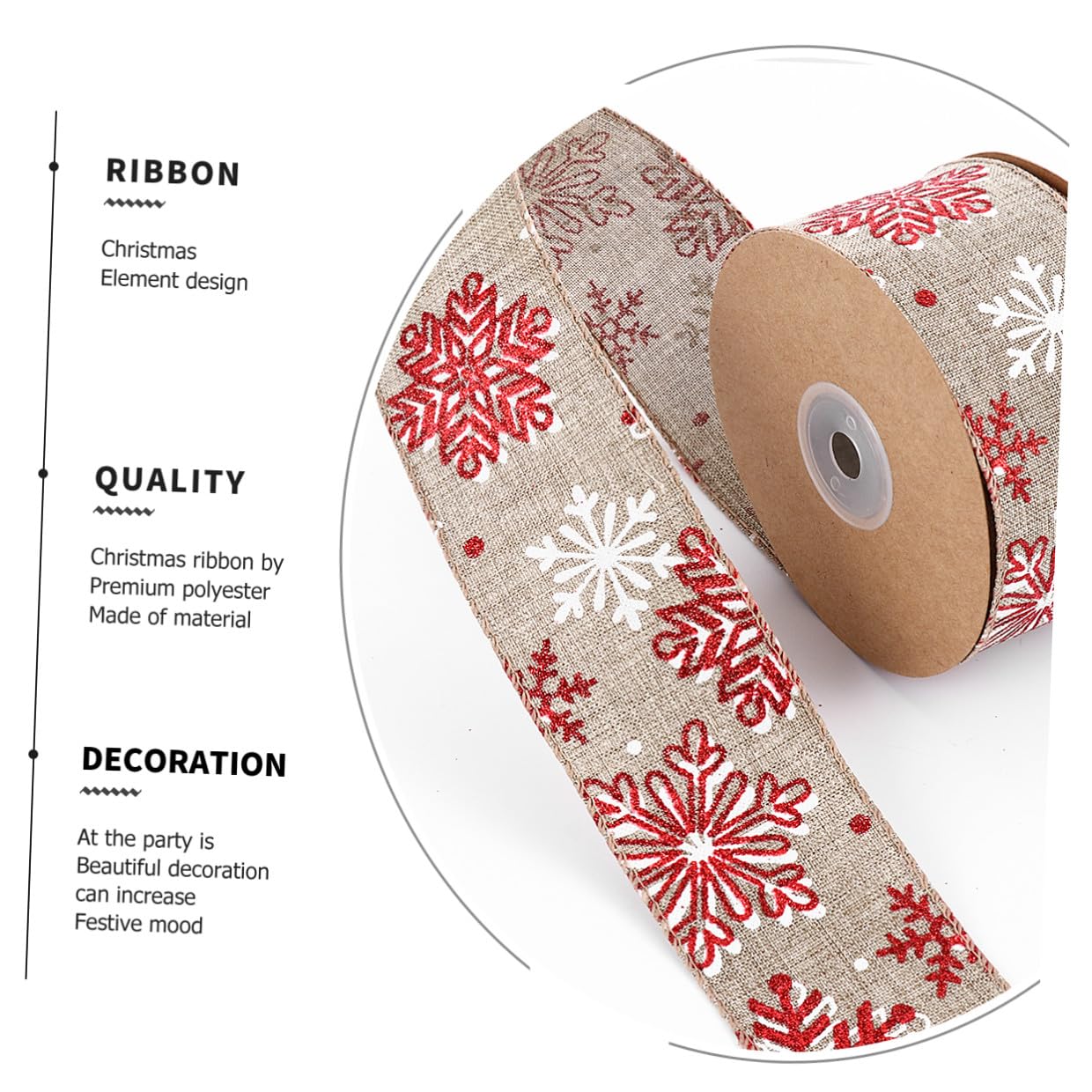 DOITOOL 3 Rollos Cinta Decorativa Navideña con Motivos Clásicos de de Metros para Manualidades DIY Envoltura de Regalos y Decoración de Pasteles Accesorio Esencial para Adornar Árbol y