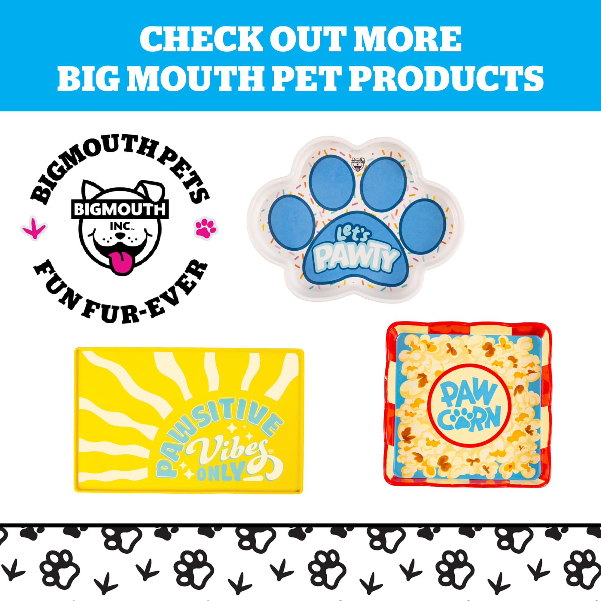 BigMouth Inc - Tovaglietta per animali domestici, tappetino per cibo e acqua, tovagliette e accessori per animali domestici essenziali per cuccioli - Tropicale