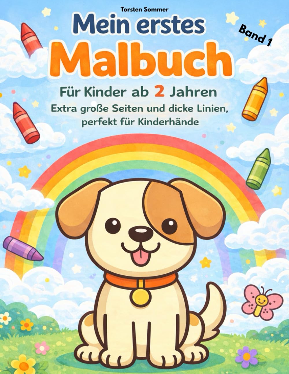Mein erstes Malbuch - Süße Tiere: Extra große Motive mit dicken Linien - Malbuch für Kinder ab 2 Jahren