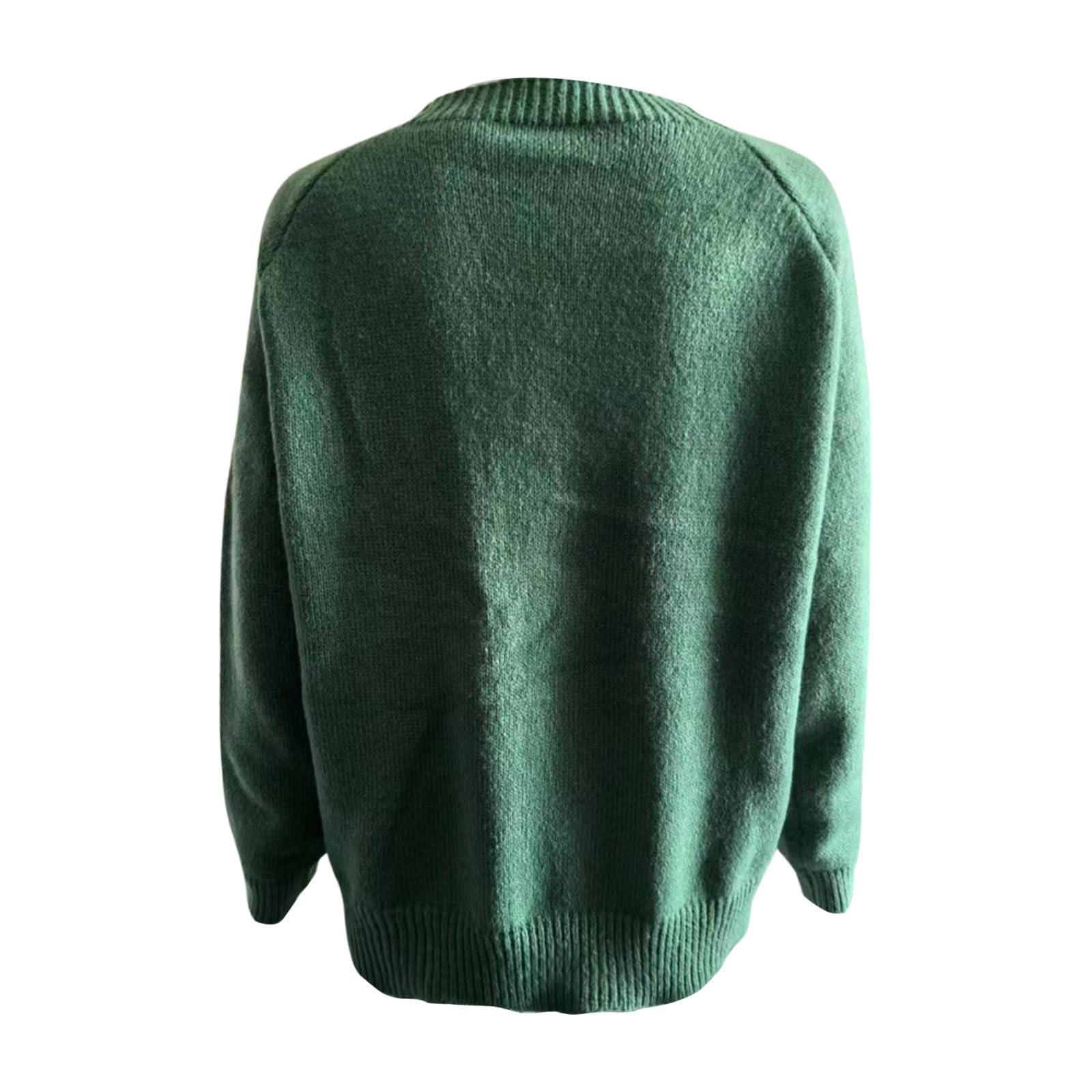 Fair Isle Maglioni da donna brutti con motivo vintage per autunno e inverno a maniche lunghe tunica leggera maglioni alla moda maglioni invernali eleganti maglioni casual lavorati a maglia