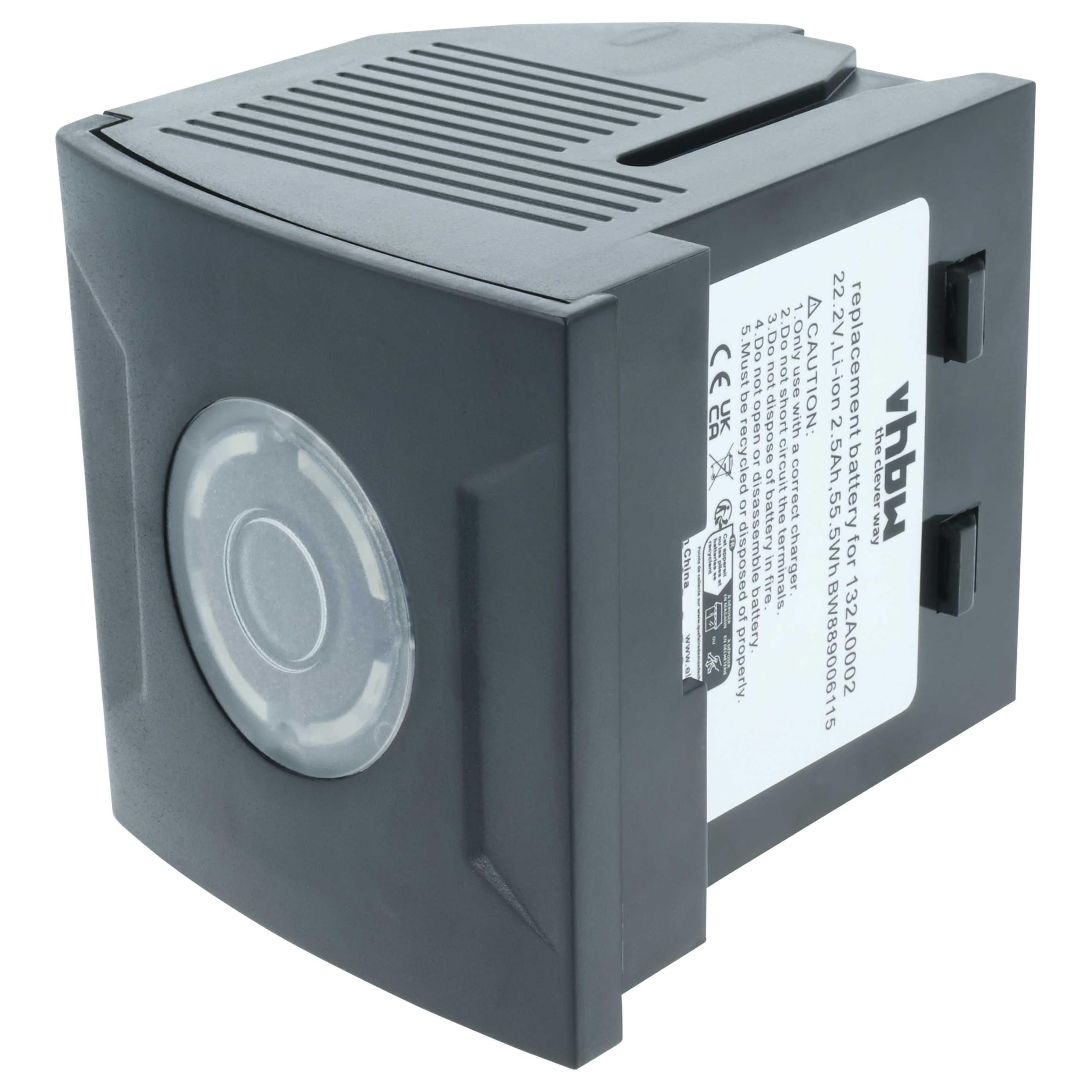 vhbw Akumulator kompatybilny z odkurzaczem Gtech AIRRAM M23662, REACELL AirRam MK2 K9, AIRRAM MK2, czarny (2,5 Ah, 22,2 V, litowo-jonowy)