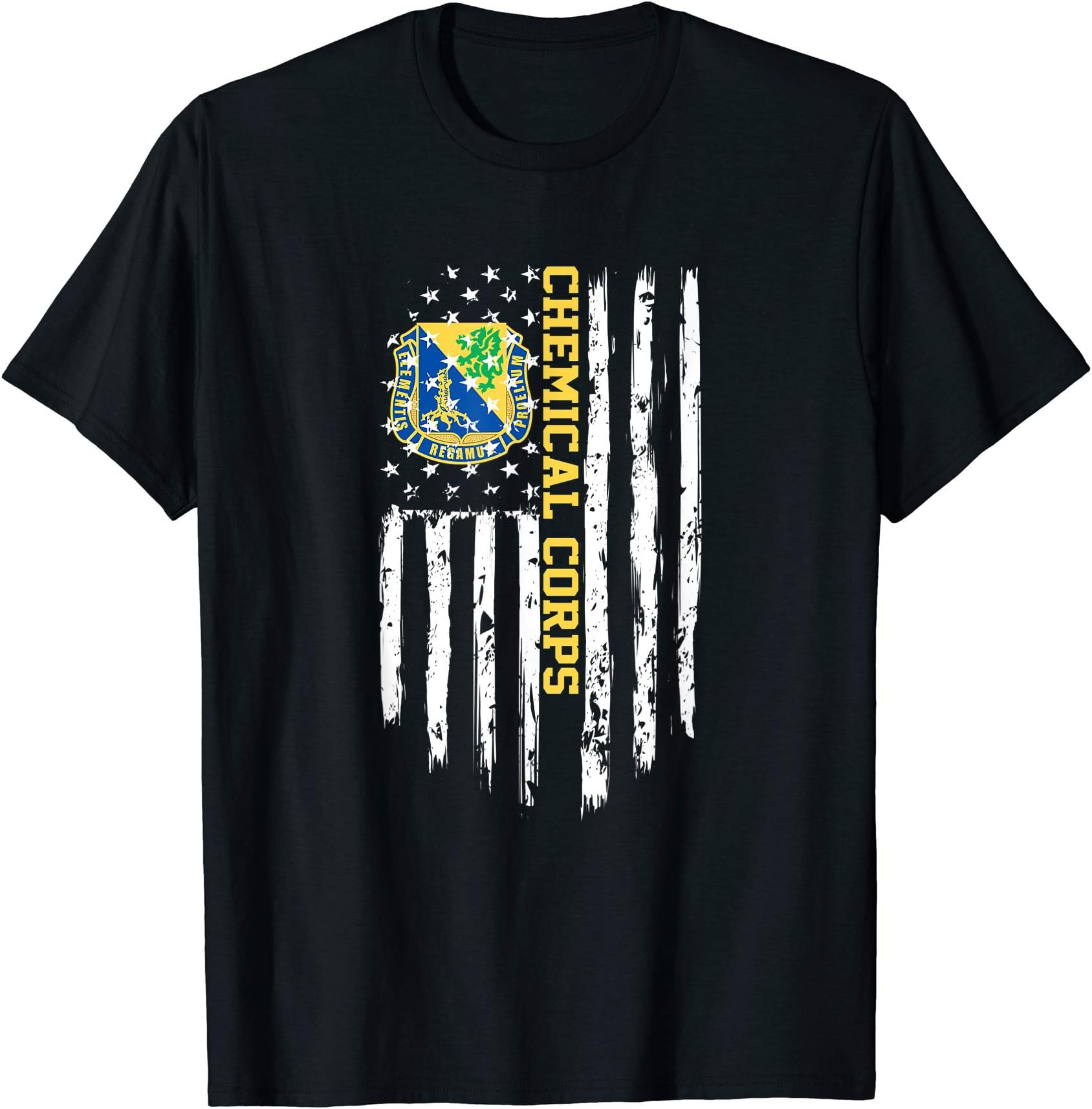 Army Chemical Corps American Flag T-Shirt