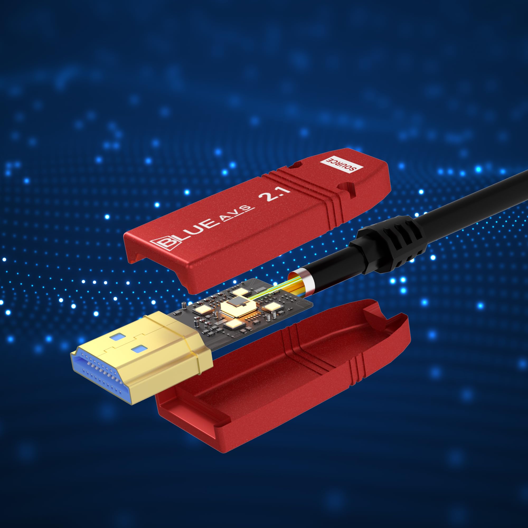 BlueAVS 8K HDMI 2.1 Cavo a fibre ottiche 33FT Ultra High Speed 48gbps Supporta 8K@60Hz 4K@120Hz Dinamico HDR10 eARC HDCP 2.3 Compatibile con PS5/4, Xbox, RTX 3080 3090, Roku, LG CX C9