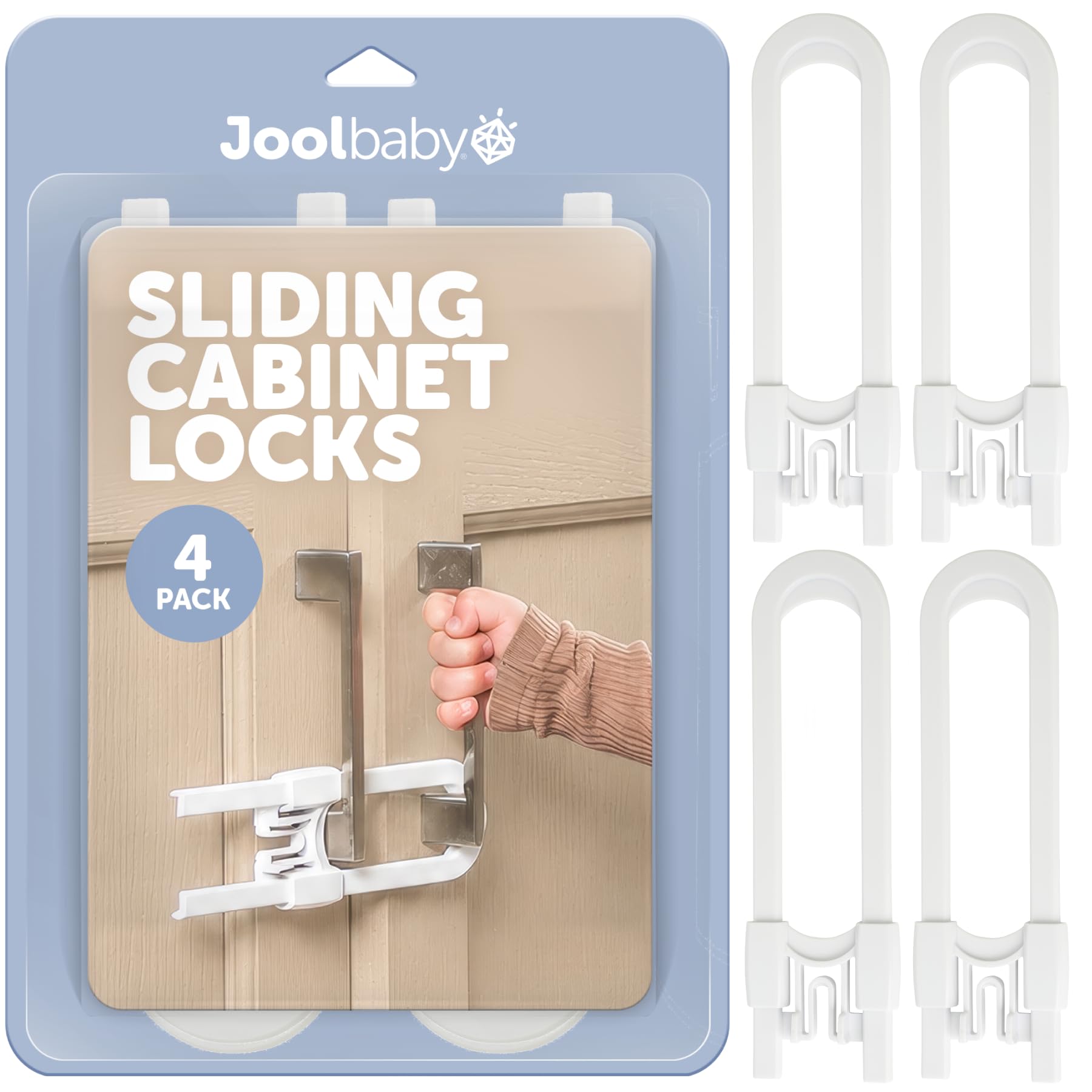 Serrure armoire coulissante Jool Baby pour empêcher bébé d'ouvrir les placards