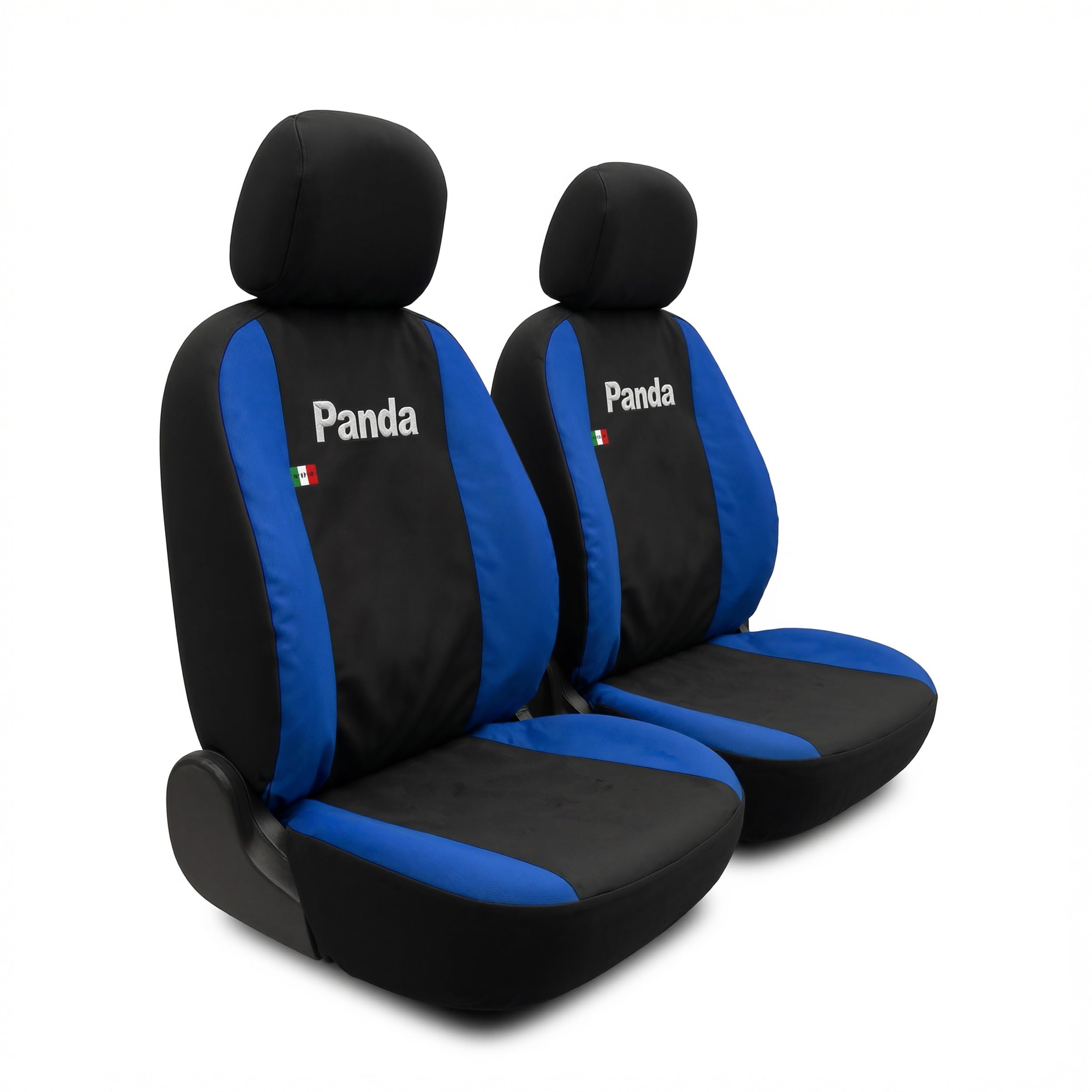 Auto Accessori Lupex Coprisedili Compatibili per Panda Terza serie (2012 al 2022), Set Sedili Anteriori in Tessuto, Protezione Sedili, Facili da Installare, Made in Italy (Nero)