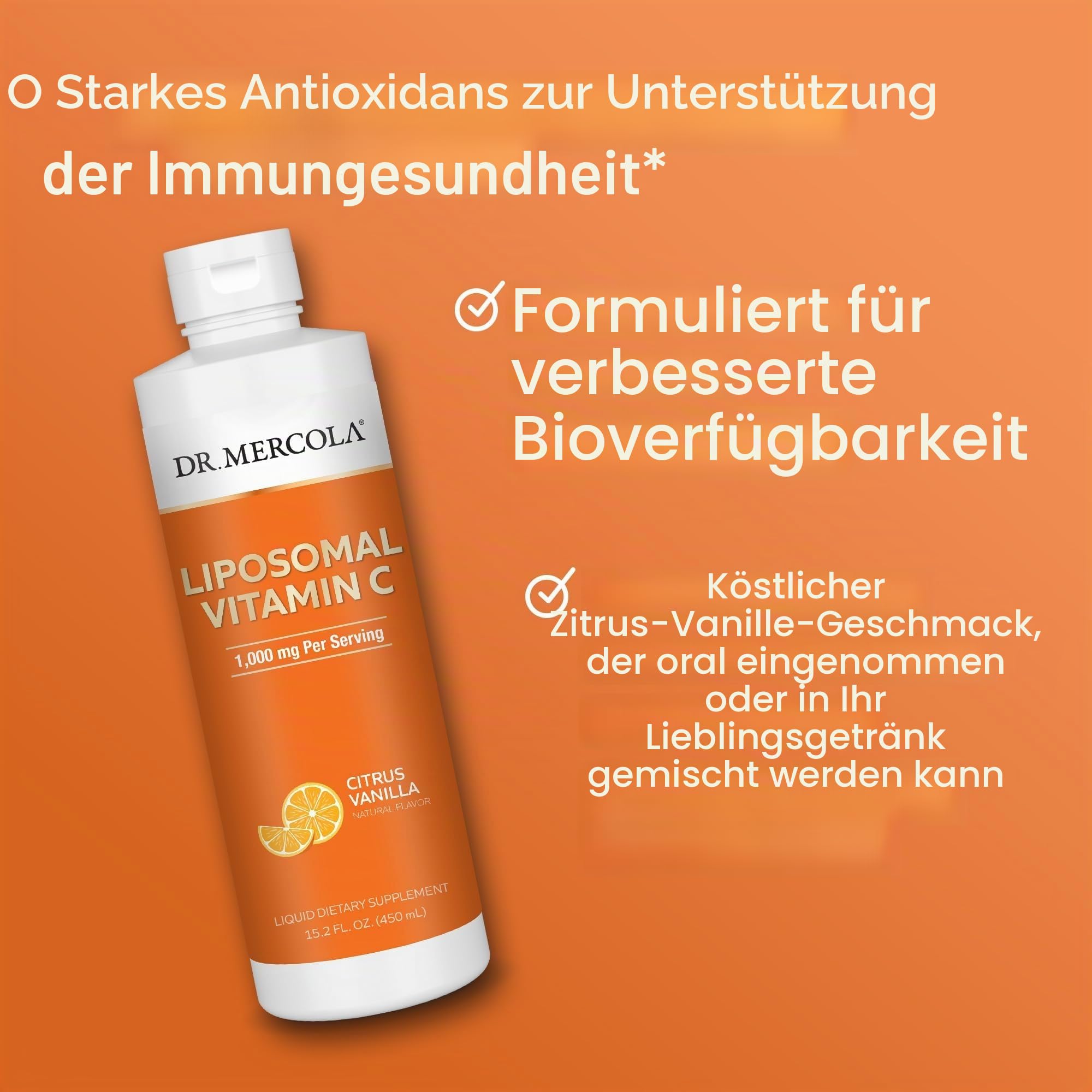 Liposomales Vitamin C Liquid | Dr. Mercola | 450 ml