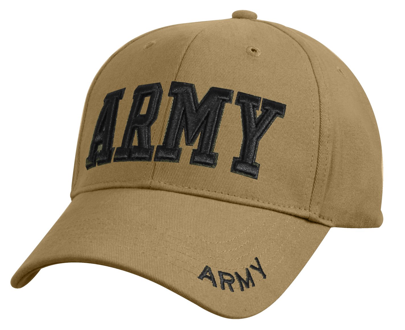 Rothco Mens EmbroideredDeluxe Army Embroidered Low Profile Insignia Cap