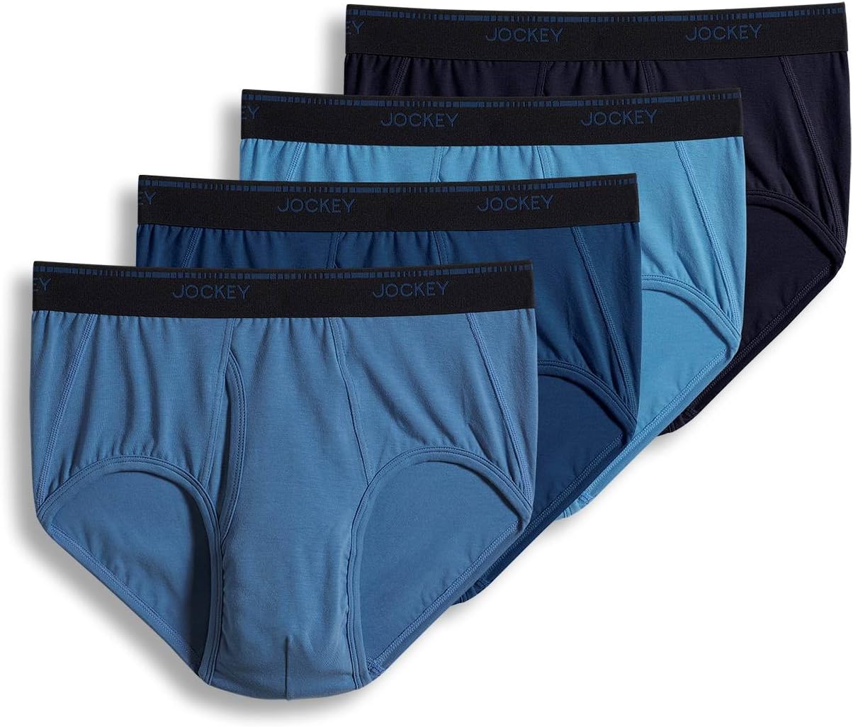 Jockey Men's Underwear Maxstretch Brief - 4 Pack
