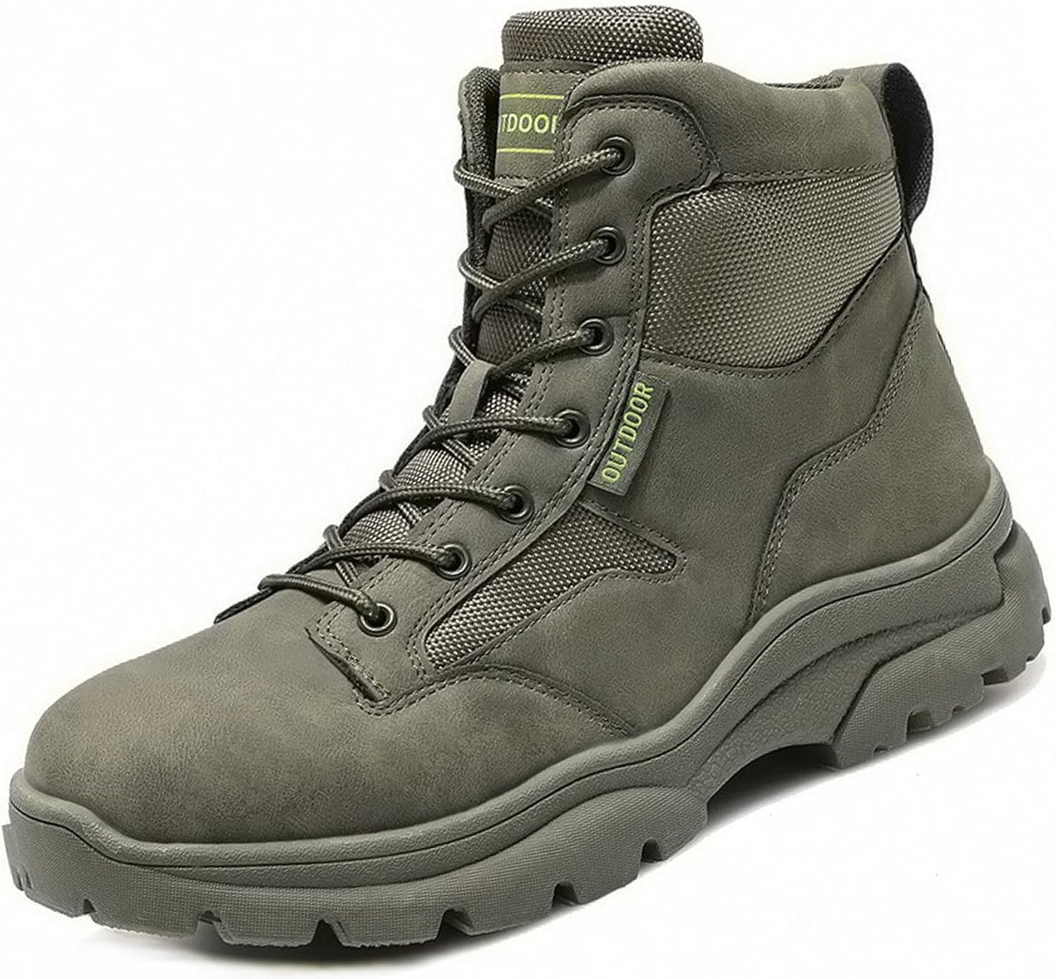 Stivali da combattimento degli uomini,Outdoor Jungle Deserto tattico militare Boots High-top scarpe da trekking impermeabili,Beige-39/UK 6.5/US 7