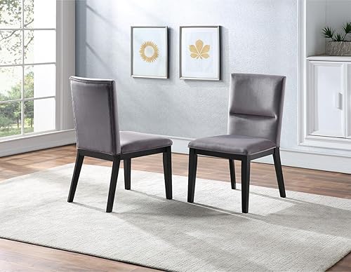 Sillas para Comedor, juego de 2 sillas de comedor grises para cocina y comedor con respaldo alto, sillas de comedor Sillas para Comedor Silla