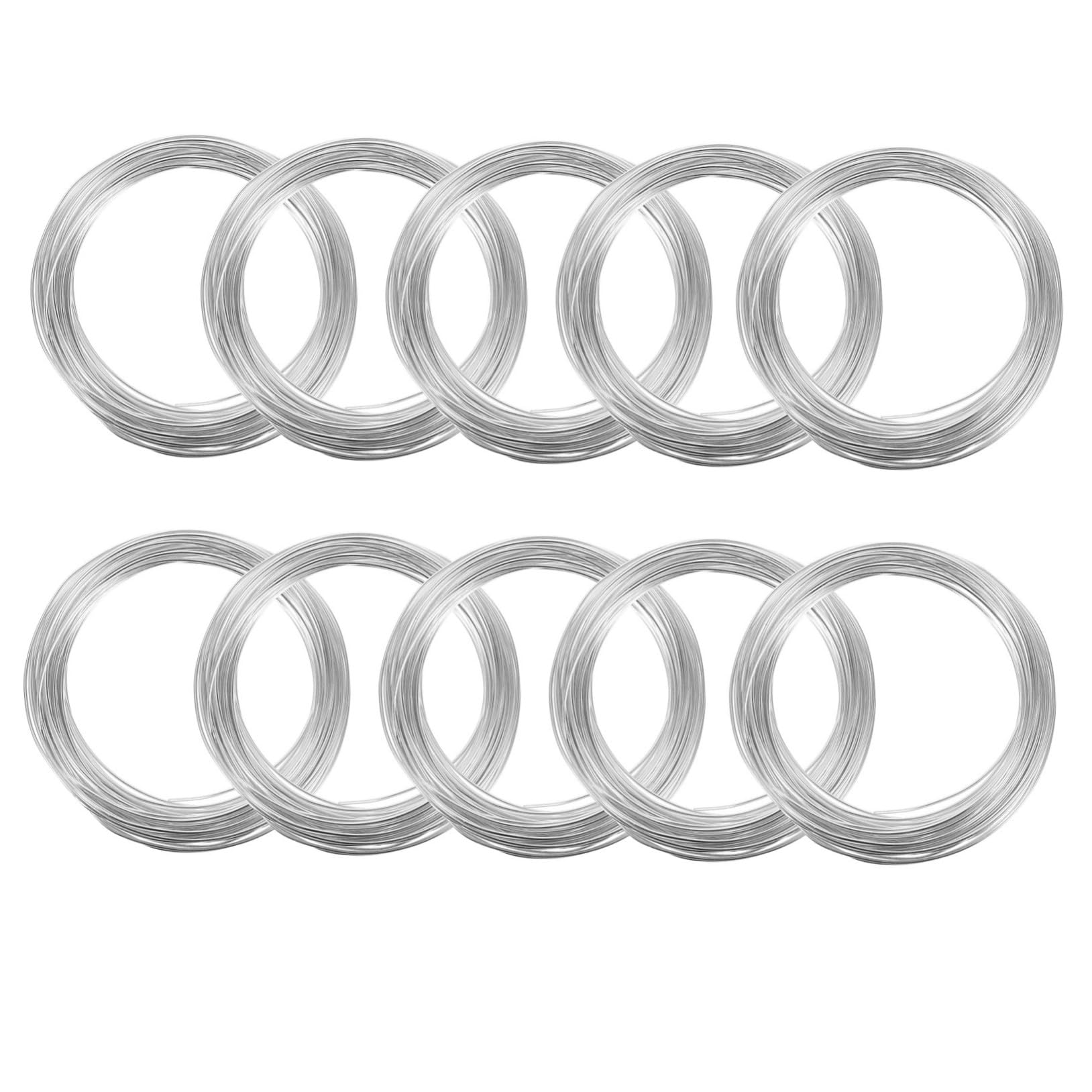 HAWILLOSCH Bonsai Wire Set 10 Rolls 1mm Aluminum Bonsai Training Wire Garden Supply DIY Craft Aluminum Trim Coil 10m/roll