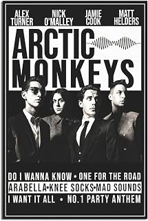 Arctic Monkeys Favorite Worst Nightmare Art Vintage Poster Canvas Art and Wall Art Print Modern Amily Bedroom Posters 16x24inchs(40x60cm) No Frame