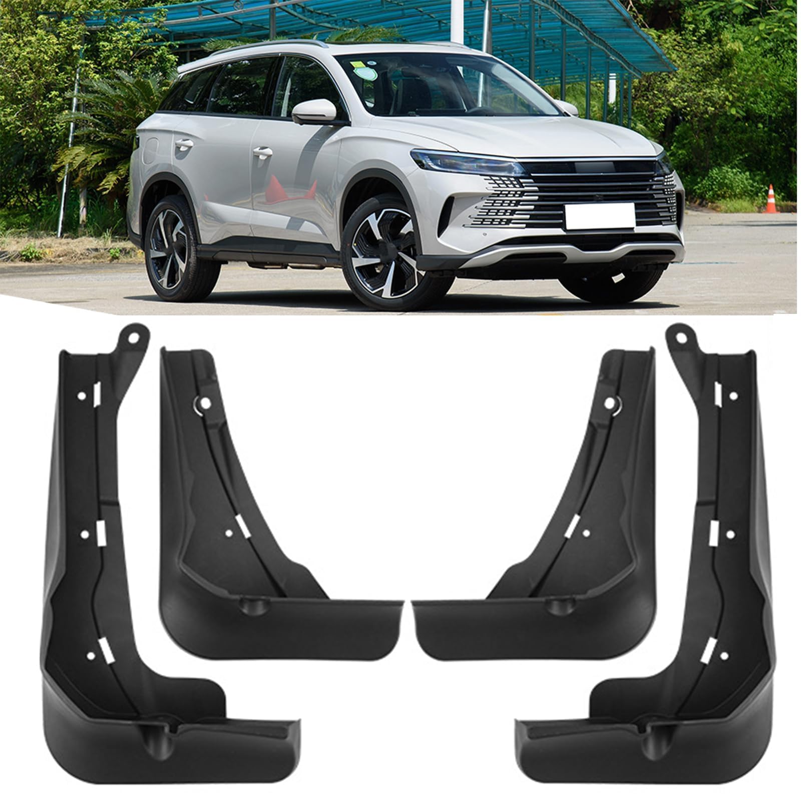 NYSLDSCO 4Pcs Premium Mud Flaps for BYD Sea Lion 05 DM-i 2025 Front and Rear Splash Guards Durable Mudguards Protection Against Road Debris