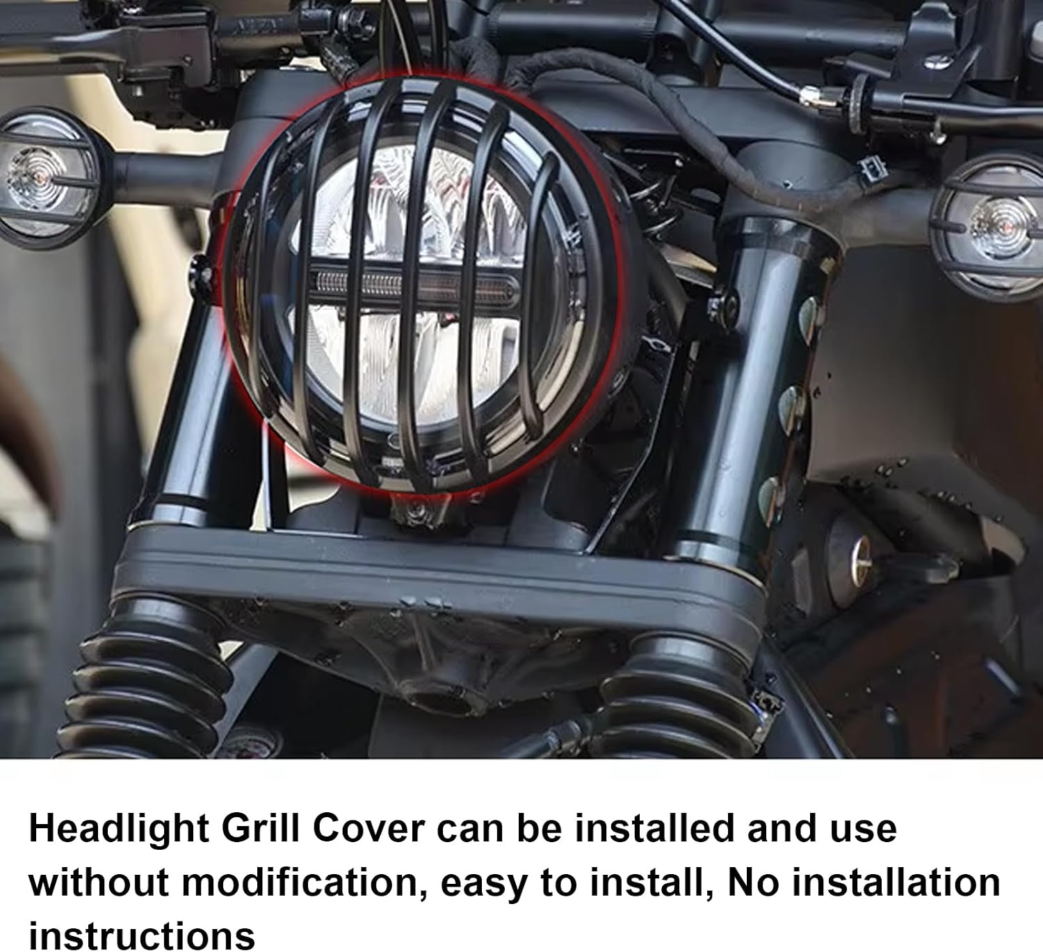 Motorcycle Headlight Cover Front Turn Signal Light Headlamp Grill Guard Protector For Honda Rebel 250 500 1100 300 CMX250 CMX500 CMX1100 CMX300 2021-2025