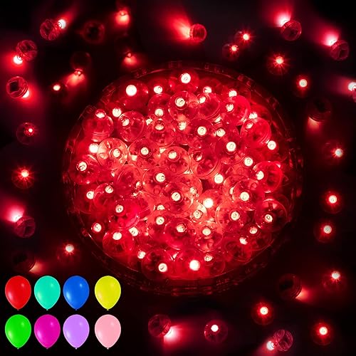 Miniatura 16 de Aogist 100 luces de globo blanco con lazo para colgar, mini luces de bola de huevo de Pascua, luces LED para bebidas, mini luz redonda pequeña