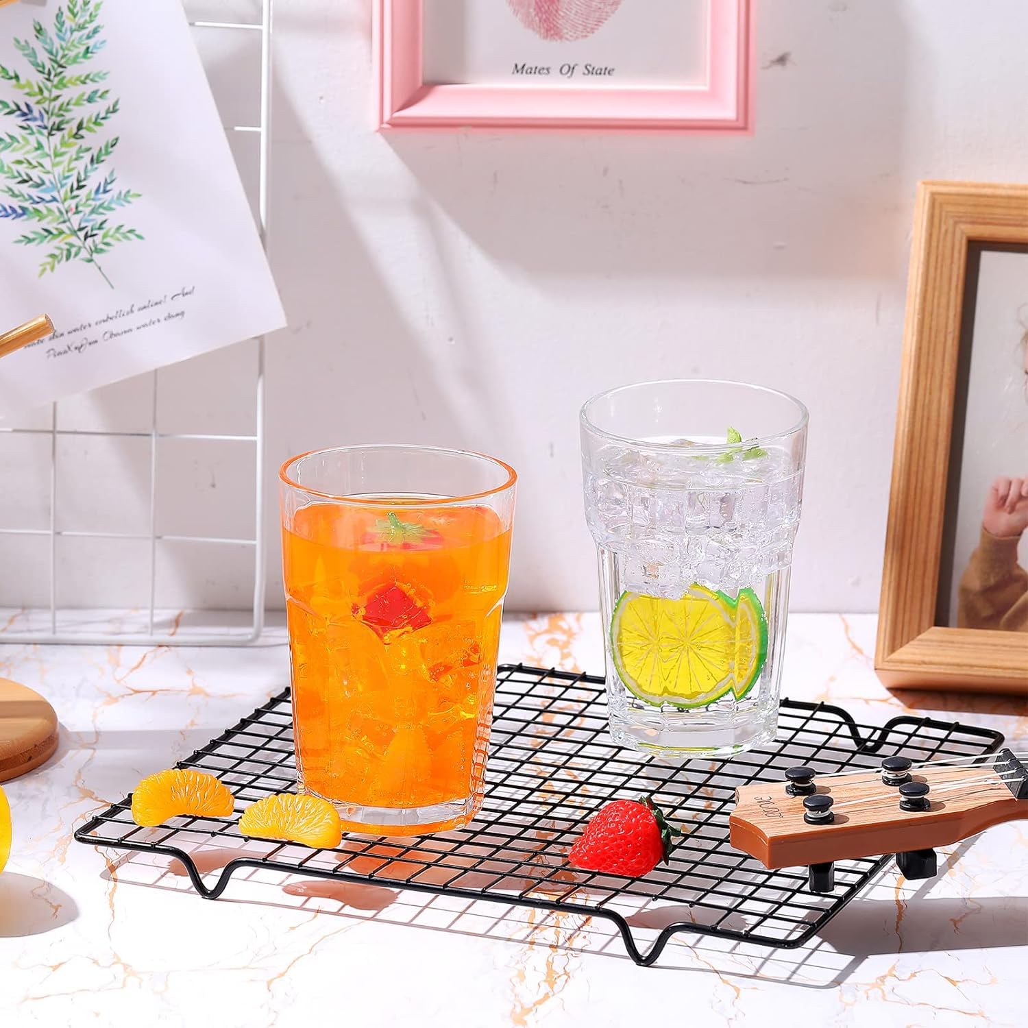 Mivana Juice Glasses Drinking Glasses, Highball Lead-Free Glasses, Tumblers for Water, Juice, Beer, Cocktail and Mixed Drinks - Pieces, Transparent (TR-04, 2 Count (Pack of 1)) 2