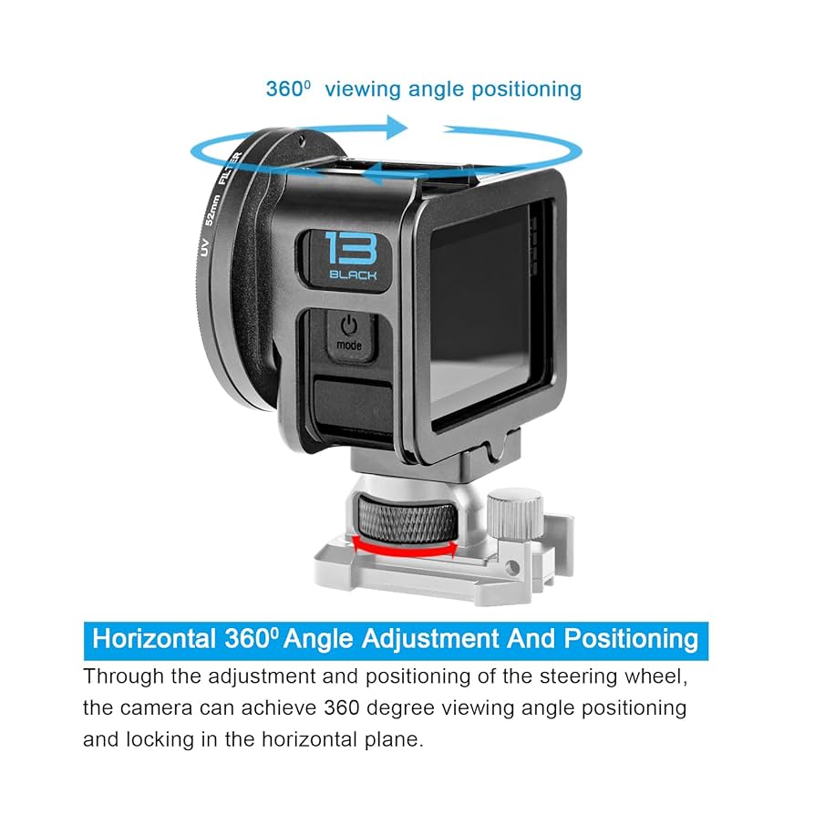 Amazon.com : Forevercam 360°Rotate Aluminum Helmet Mount for