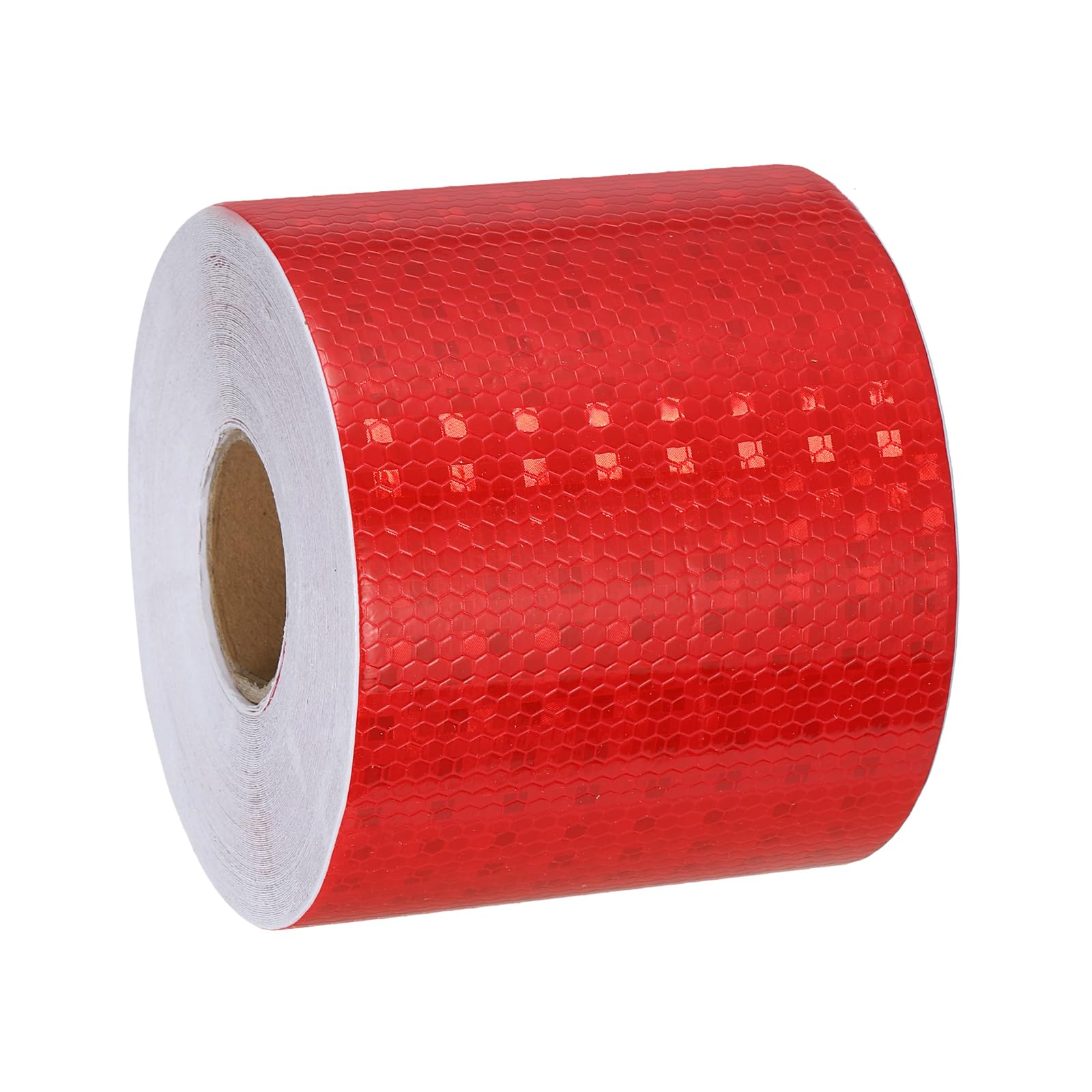 MECCANIXITY Reflective Tape, 4 Inch x 82 ft Self-Adhesive Trailer Reflector Tape Waterproof Warning Safety Sticker High Visibility Night Reflectors