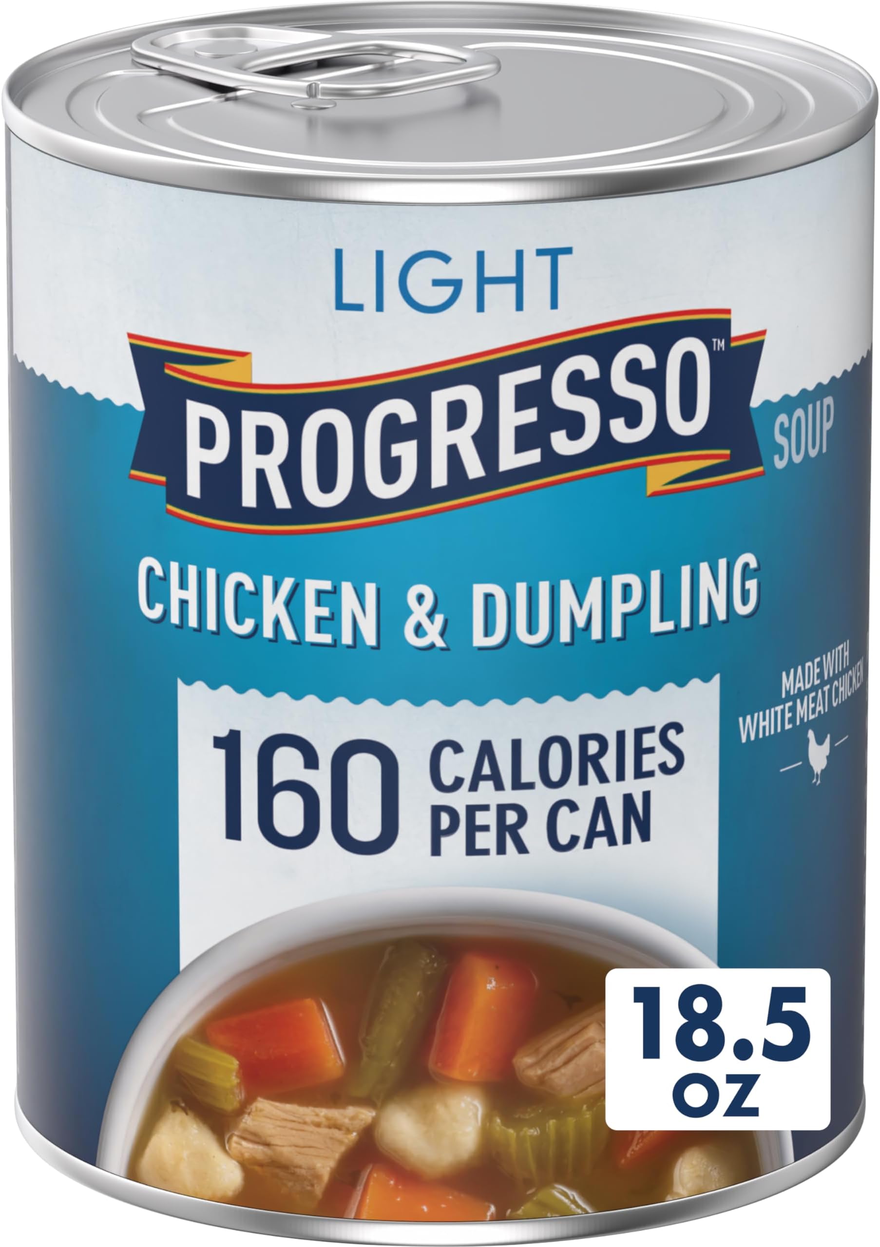 Progresso Light Canned Soup, Chicken and Dumpling Soup, 18.5 oz