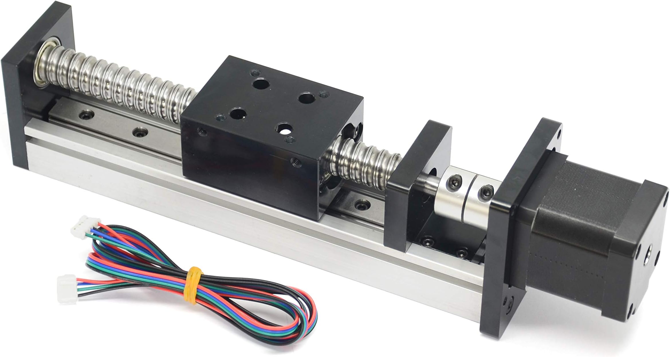 100mm Long Travel Linear Stage Actuator with Square Linear Rails Ball Screw Sfu1605 with Nema17 Stepper Motor for Xyz Axis Diy Cnc Router Parts