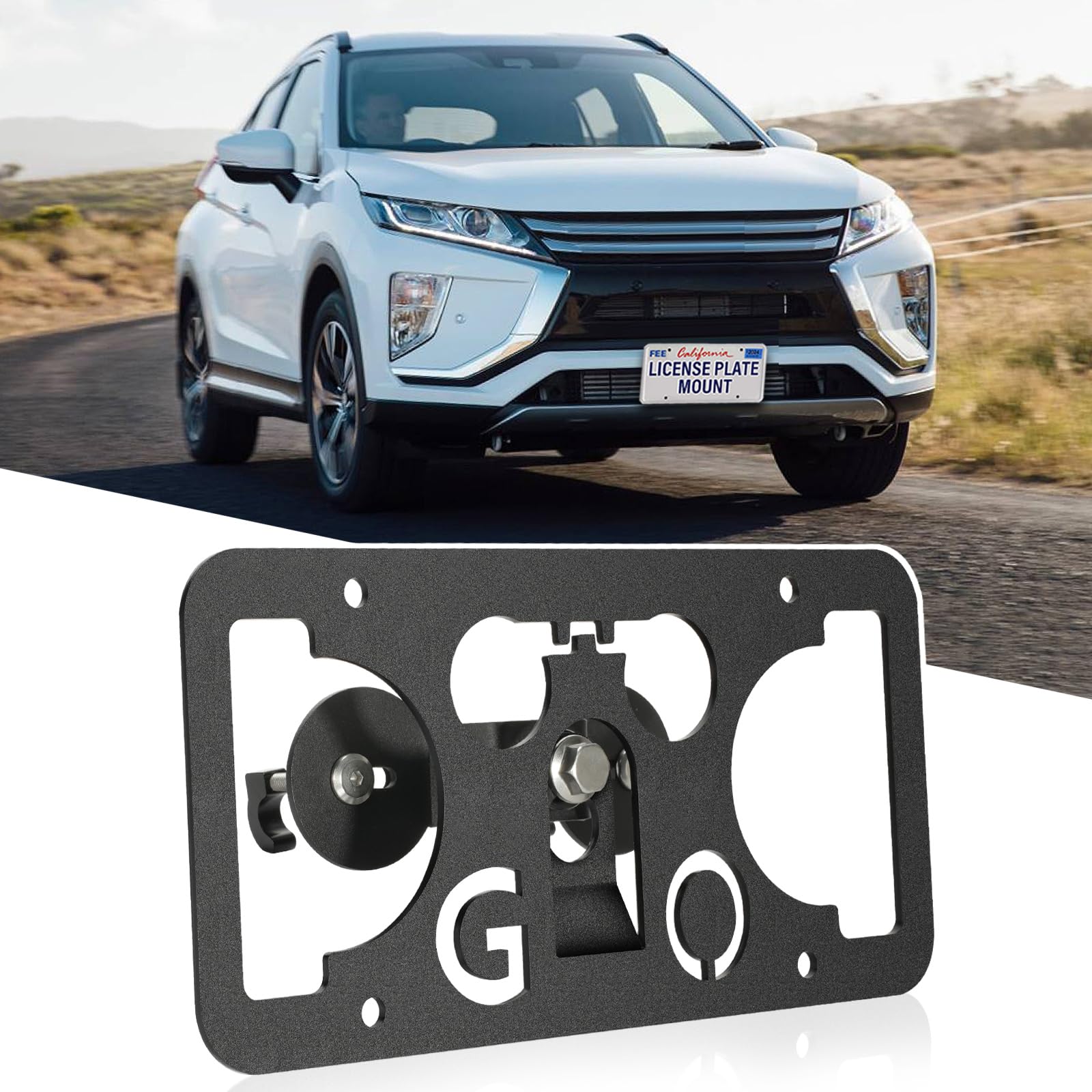 Amazon.com: No Drill Front Grille License Plate Mount Compatible