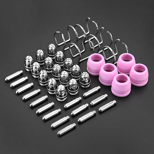 Miniatura 3 de AG60P Plasma Cutter Consumibles Corte Antorcha Punta Boquillas 40 PC Adecuado para AG60 WSD60 AG60P BTC500DP BTC650DP