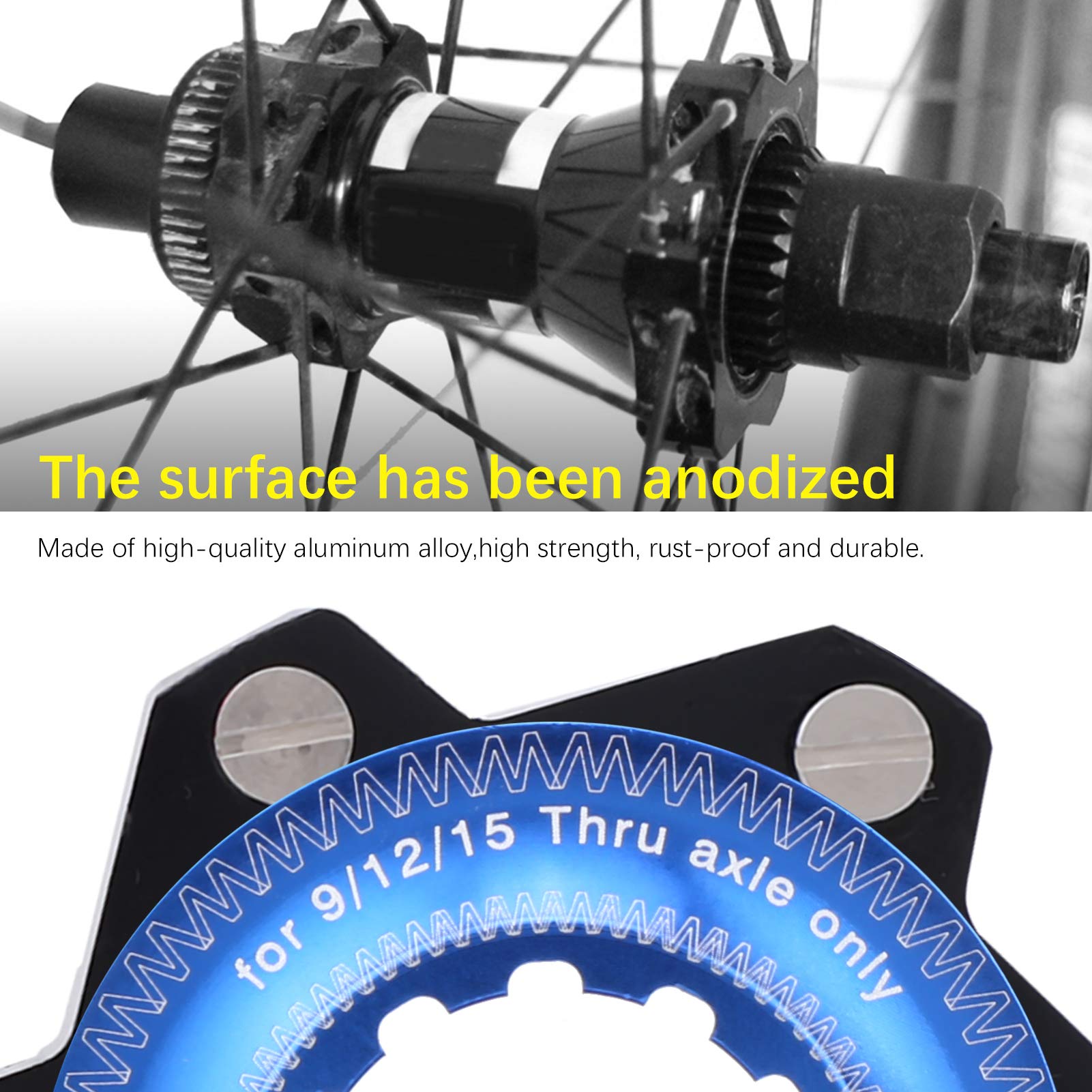 VGEBY Adattatore per Rotore Fit Center Lock Hub, Adattatore Center Lock a 6 Bulloni per Supporti e Adattatori per Mountain Bike Parti del Freno