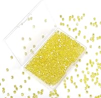 Vista 22 de 1000 cuentas de cristal de cristal de 0.157 pulgadas a granel facetadas de bicono espaciador cuentas para hacer joyas de bricolaje